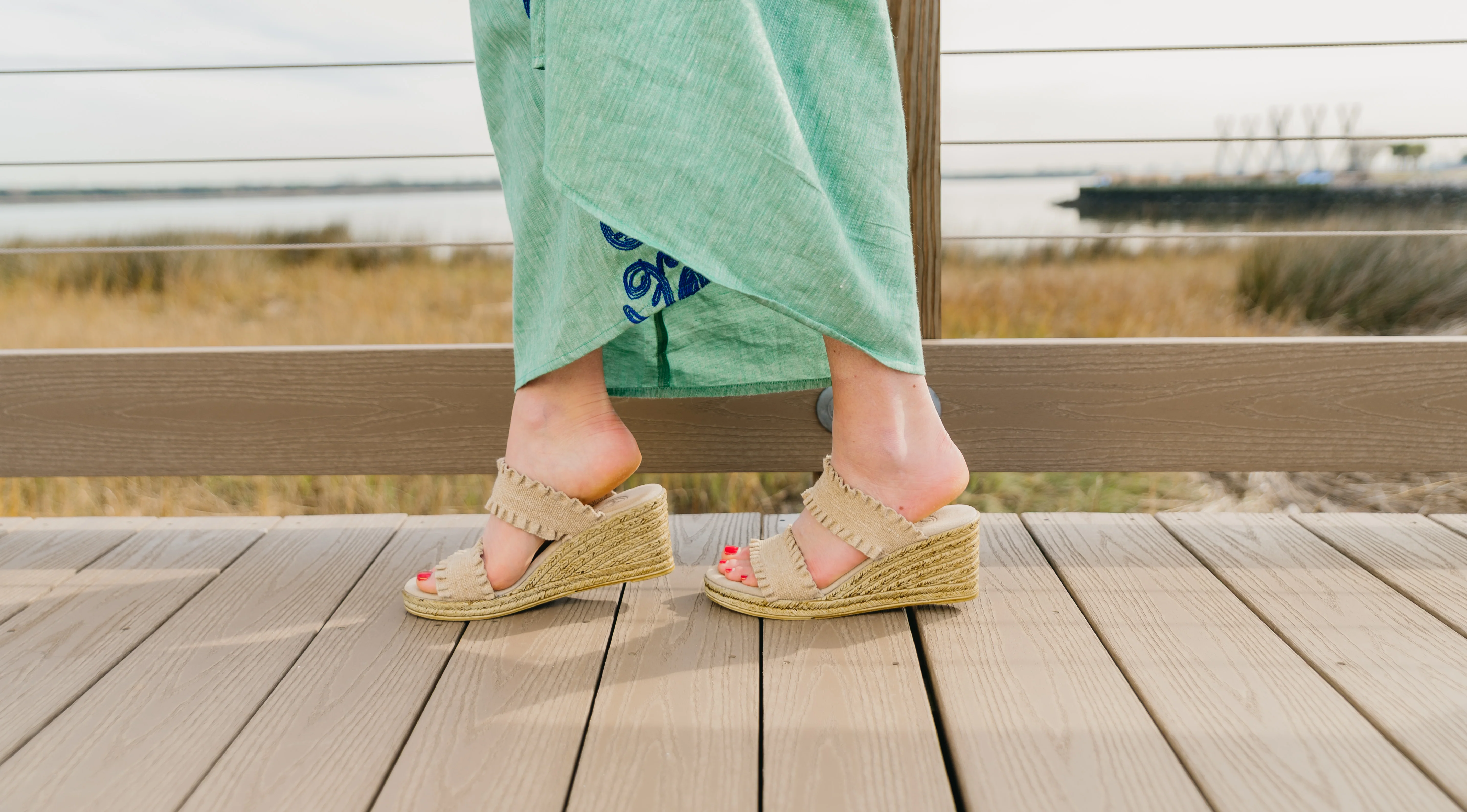 Dorset Backless Wedge Sandal - Image 8