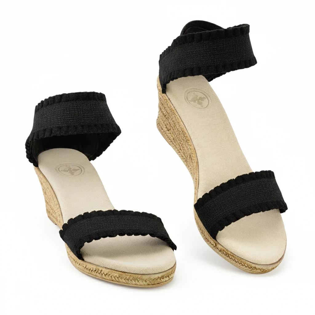 Mana Ruffle Wedge Sandal - Image 10