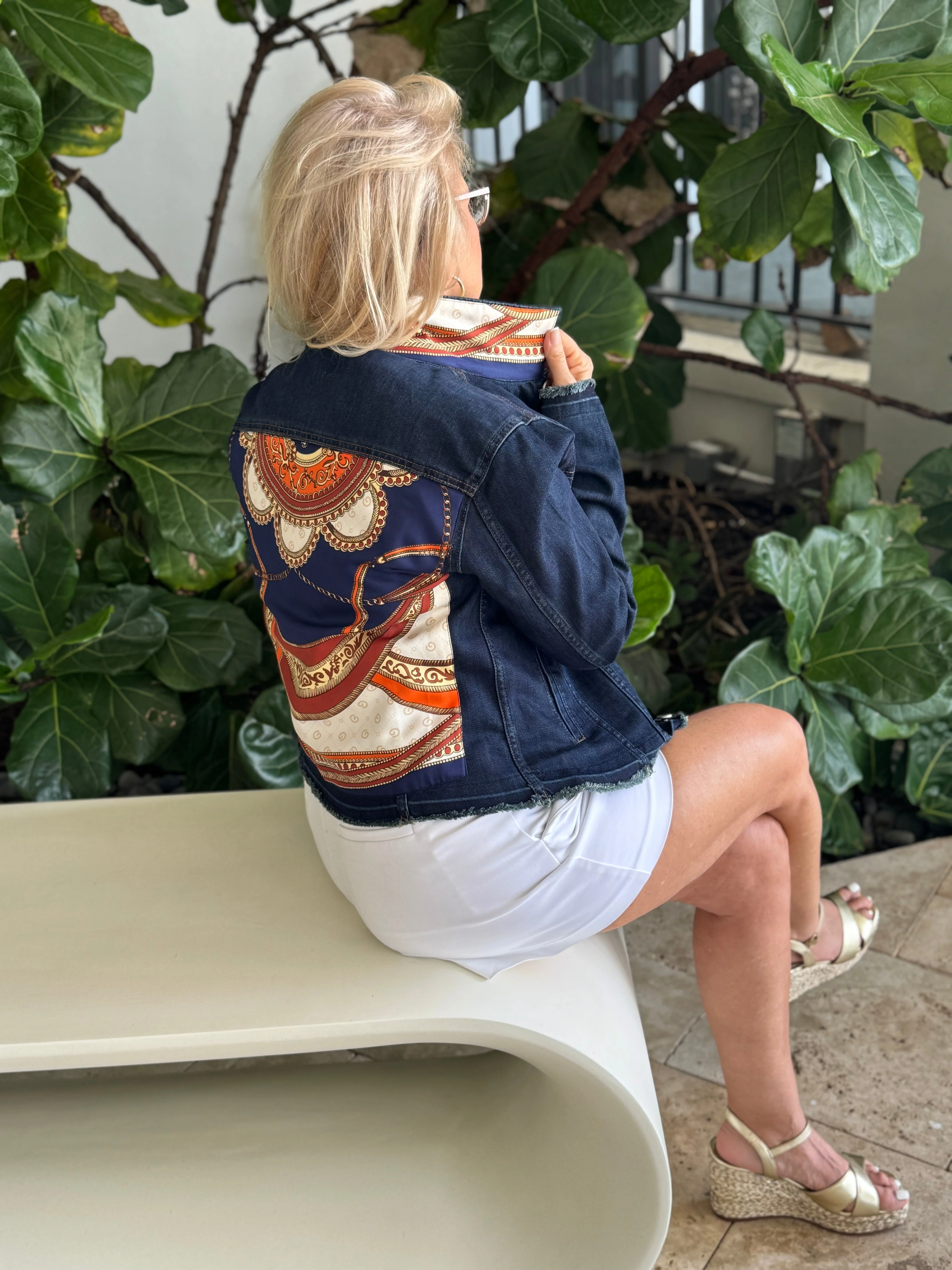 The Dark Denim Jacket / Navy Elegance - Image 3