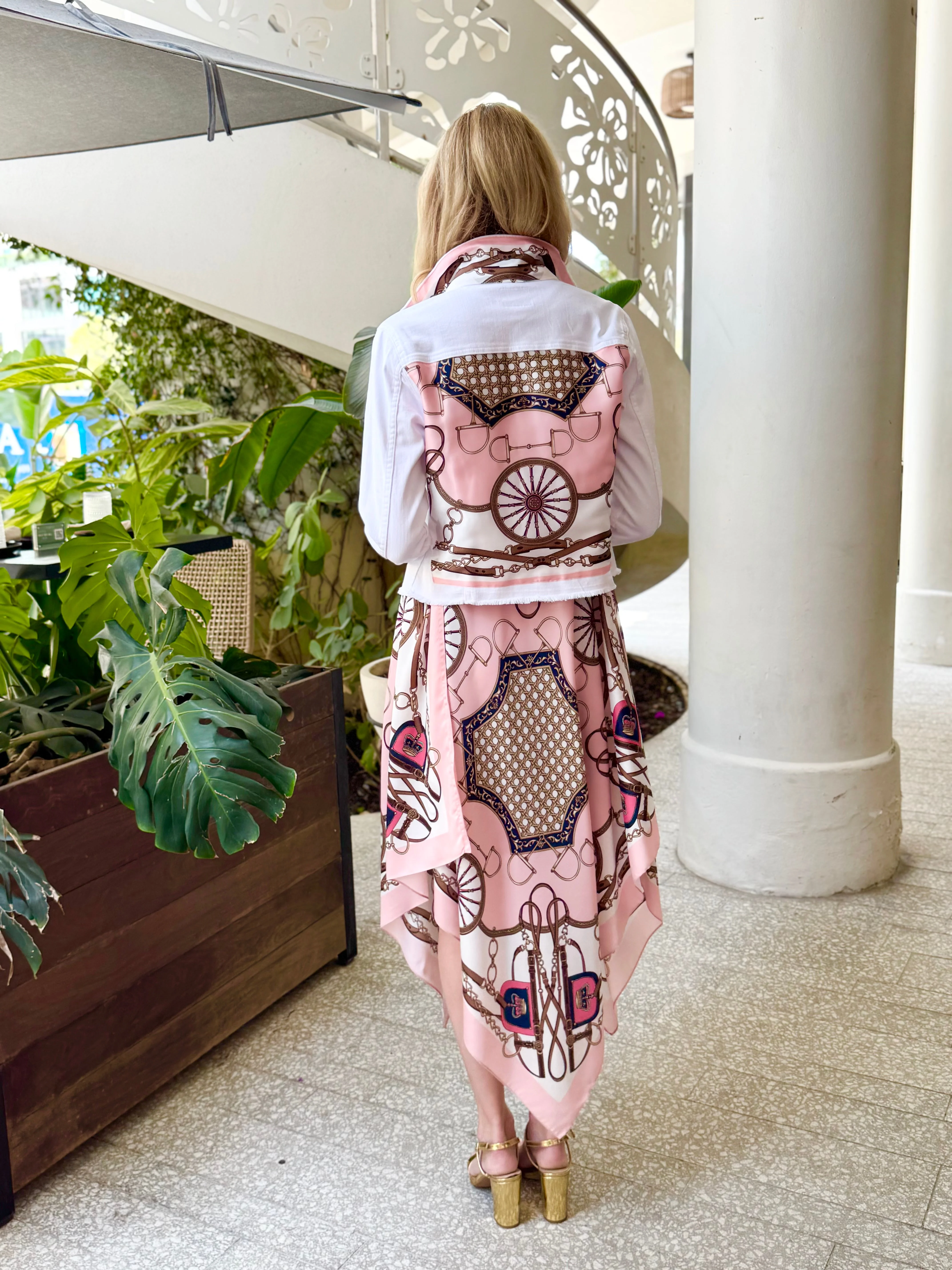 The White Denim Jacket / Blush Bit - Image 3